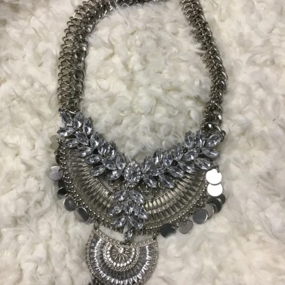 Prom/Wedding Rhinestone Collar Necklace - Picture 2 of 13